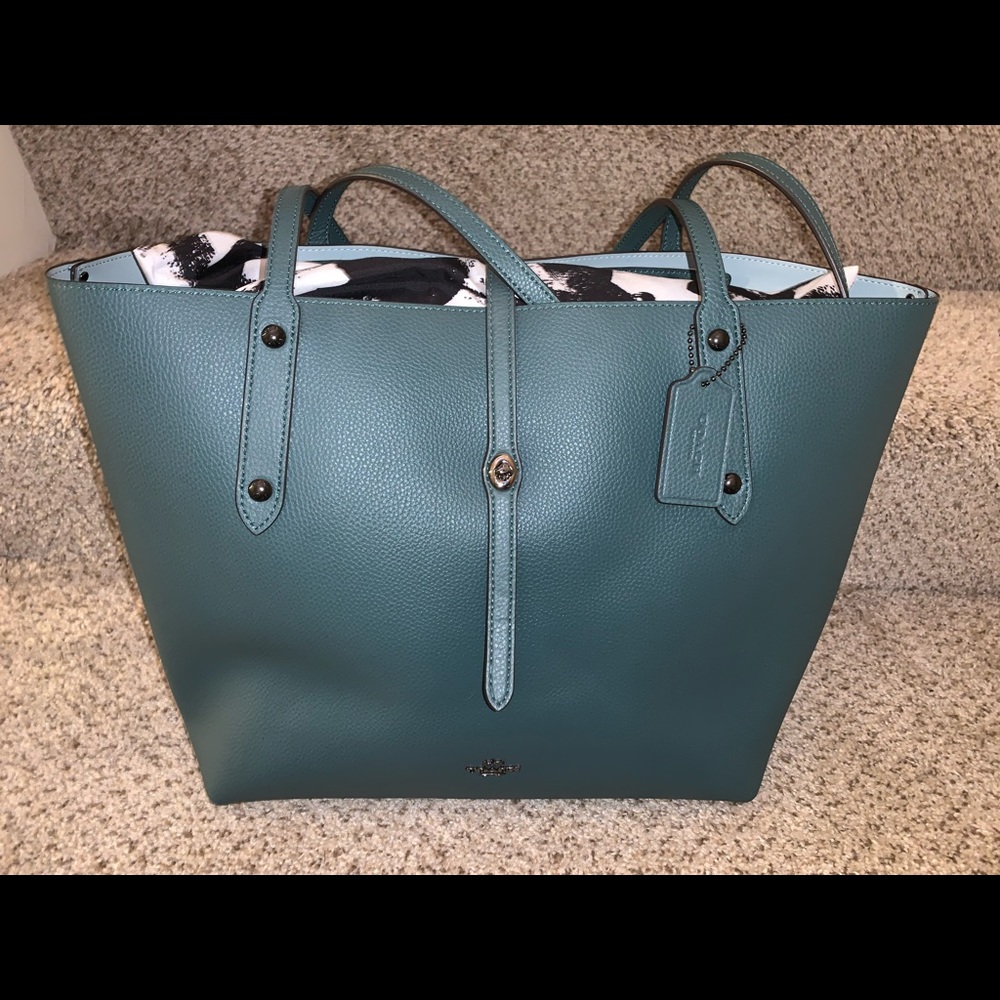 Coach Dark Turquoise Market tote